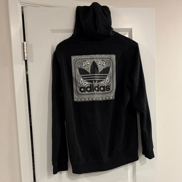 adidas Other - adidas Black Hoodie with Graphic Design